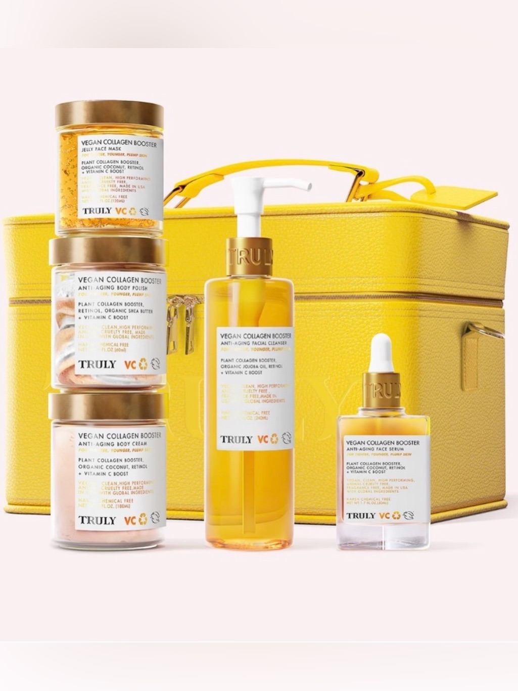 Truly Los Angeles St Tropez Luxury Beauty Trunk Train Case Xl Nwt